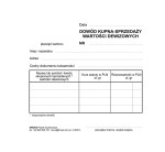 Dowód kupna-sprzedaży walut / wartości dewizowych 2/3 A6