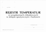 Rejestr temperatur w urządzeniach chłodniczych A4(2) - HACCP