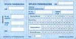 Bilet parkingowy, kwit opłata parkingowa, zszyty - z perforacją