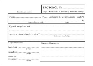 Protokół uboju z konieczności / padnięcia inwentarza żywego A6 (2)