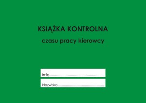Książka kontrolna czasu pracy kierowcy PL Polska A5