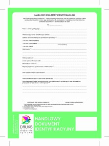 Handlowy dokument identyfikacyjny A5