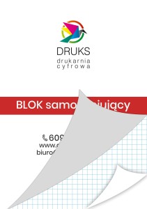 Blok notes samokopiujący, bloczek w kratkę, notatnik A5