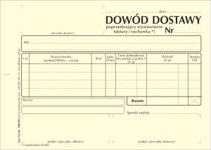 Dowód dostawy A6