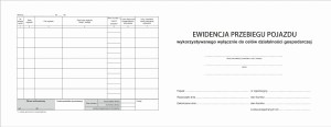 Ewidencja przebiegu pojazdu wykorzystywanego wyłącznie do działalności gospodarczej A5