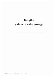 Książka gabinetu zabiegowego A4