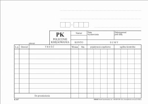 PK Polecenie księgowania A5 (2) - zwykłe