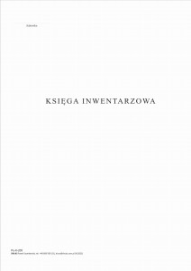 Księga inwentarzowa (wyposażenia) A4