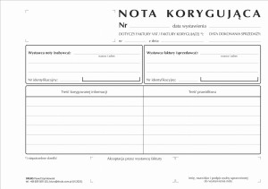 Nota korygująca A5
