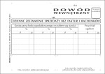 Dowód wewnętrzny  - ryczałt A6 (dzienne zestawienie sprzedaży bez faktur i rachunków)