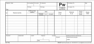 Pw Przyjęcie wyrobów wielopozycyjne 1/3 A4 (średnie)