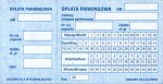 Bilet parkingowy, kwit opłata parkingowa, klejony - z perforacją